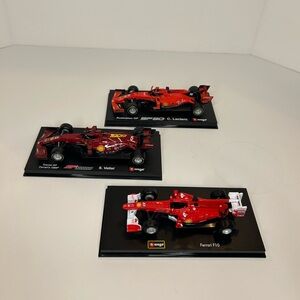 3 Pack Bburago 1:43 Scale Ferrari Formula 1 Racing Die-cast Model Formula 1 Cars
